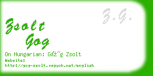 zsolt gog business card